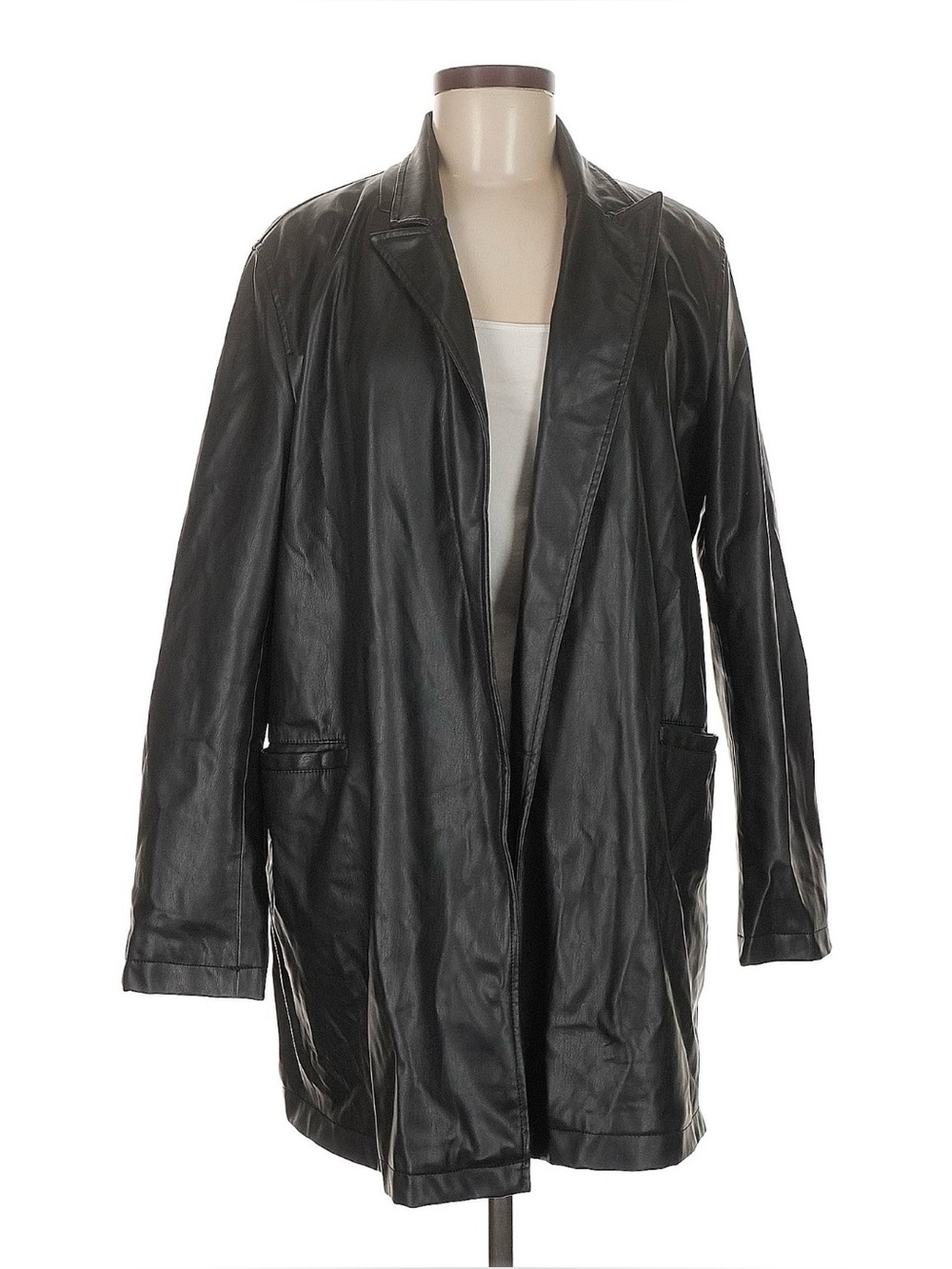 Zara vegan leather jacket